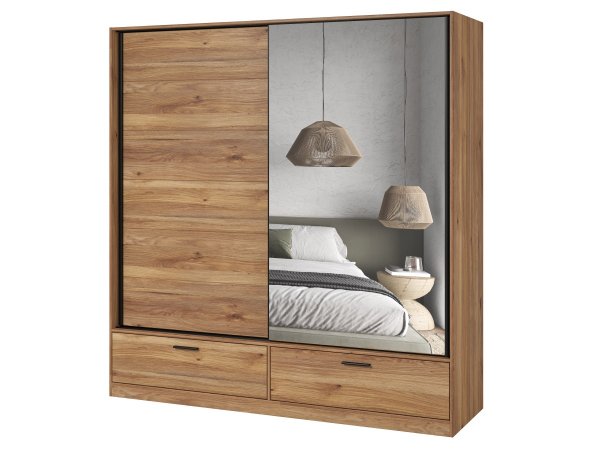 Šatní skříň BETA dub Mauvella