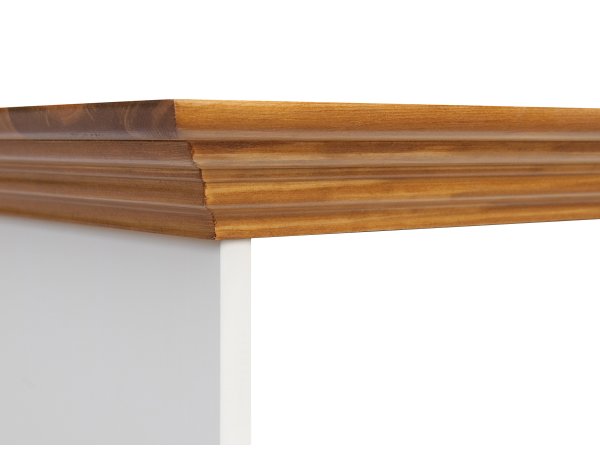 Vitrína 2-dvéřová LUNO bílá/dub