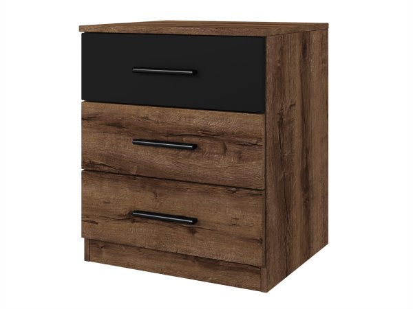 Noční stolek BETA dub monastery/černá