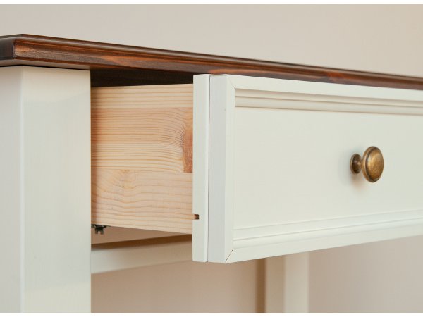 Toaletní stolek LUNO bílá/ořech