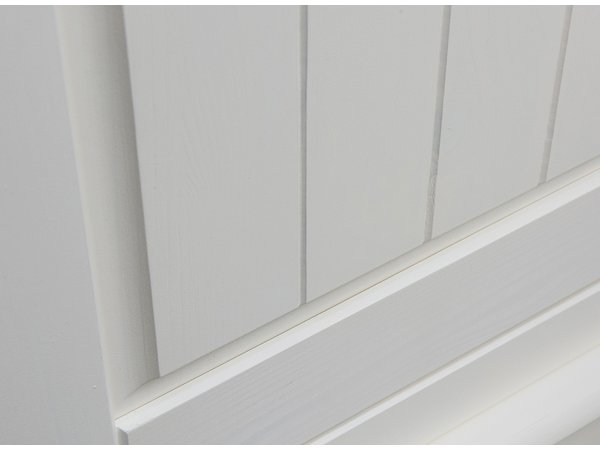 Komoda 4-dvéřová s vitrínou LUNO