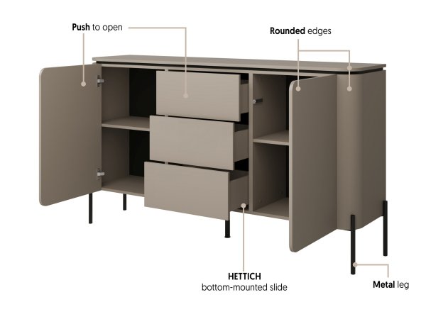 Komoda do obývacího pokoje BELLO (typ 26) Congo