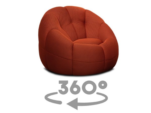 Designové otočné křeslo HAPPY