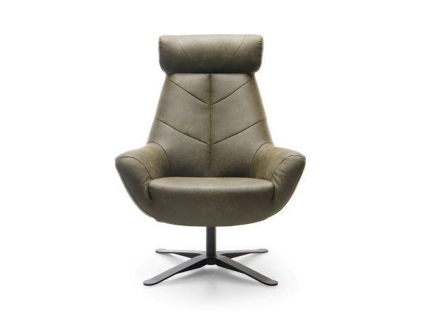 Designové otočné křeslo s vysokým opěrem BE LEAF