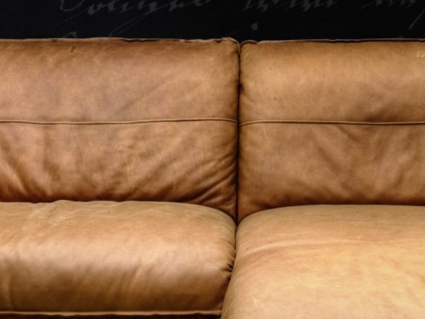 Kožené prodloužené křeslo - Longchair BE CHILLED