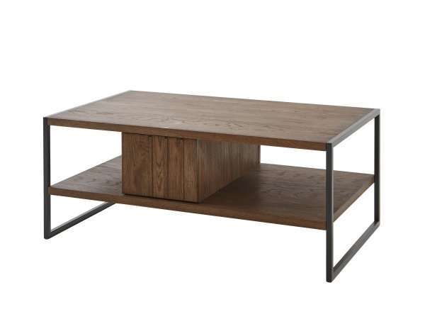 Nábytek do obývacího pokoje BORGEN 2 dub koňak, částečný masiv