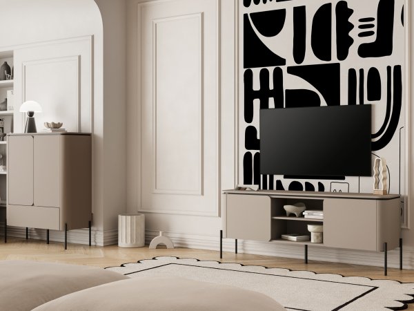 Vysoká komoda do obývacího pokoje BELLO (typ 42) Congo