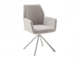 Jídelní otočná židle BEVERLY typ B, krémová