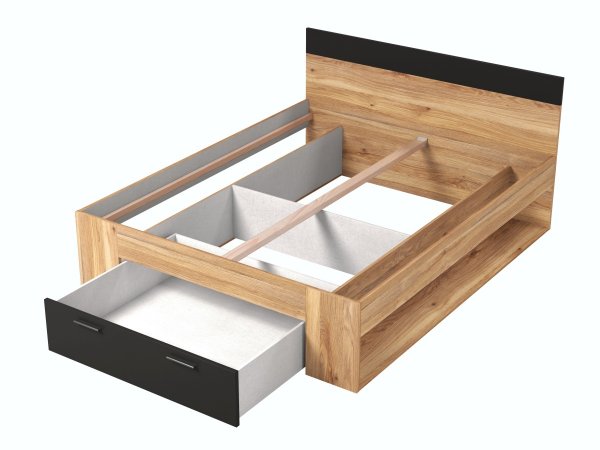 Postel BETA dub Mauvella/černá