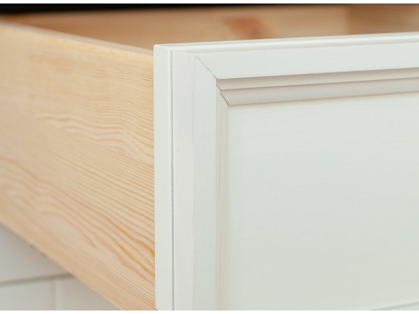 Pracovní stůl LUNO z masivu bílá/ořech