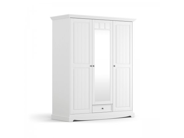 Šatní skříň LUNO 3-dvéřová se zrcadlem