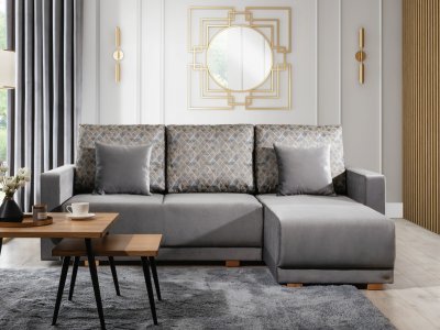Elegantní rohová rozkládací sedací souprava BETINO