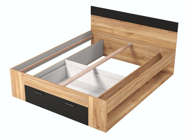 Postel BETA dub Mauvella/černá