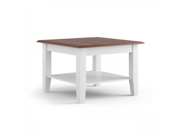 Konferenční stolek LUNO malý bílá/ořech