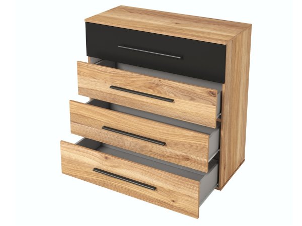 Komoda BETA dub Mauvella/černá