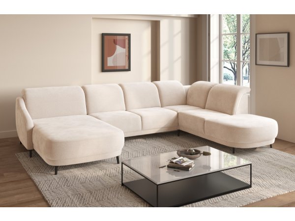 Rohová sedací souprava do tvaru U BLUES