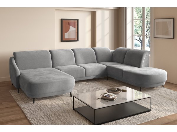 Rohová sedací souprava do tvaru U BLUES