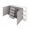 Komoda BOTA bílá/beton Colorado