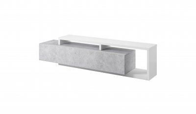 TV komoda BOTA  bílá/beton Colorado