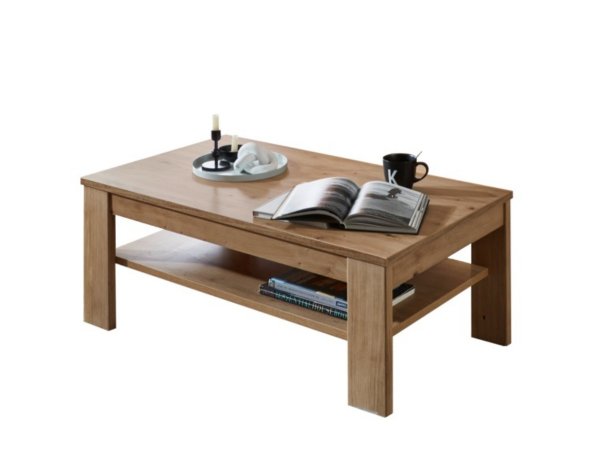 Nábytek do obývacího pokoje BERVIK 2 dub bělený, částečný masiv