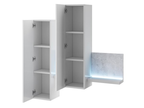 Obývací sestava BOTA bílá/beton Colorado