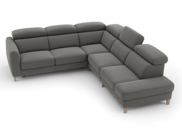 Rohová rozkládací sedací souprava s elektrickou relax funkcí NOLOST