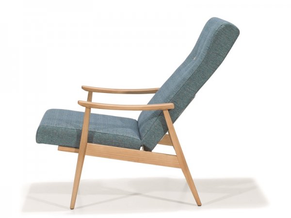 Křeslo s dřevěnými područkami EGON