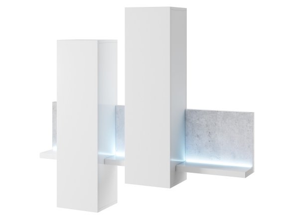 Obývací sestava BOTA bílá/beton Colorado