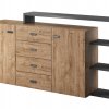 Komoda BOTA antracit/dub Ribbec