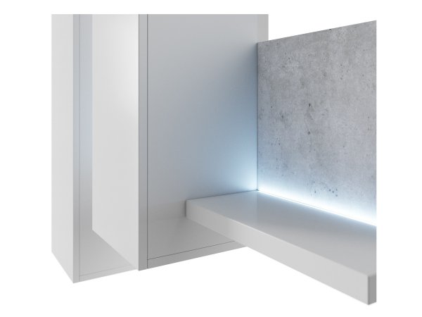 Obývací sestava BOTA bílá/beton Colorado