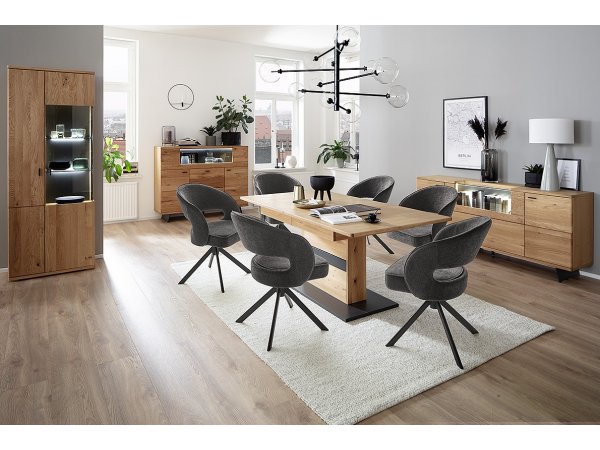 Jídelní otočná židle NICOYA šedá