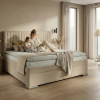 Postel boxspring s úložným prostorem BRIDGEPORT
