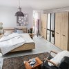 Moderní ložnice Brüssel dub stein/tmavá břidlice 5