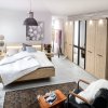 Moderní ložnice Brüssel dub stein/tmavá břidlice 5