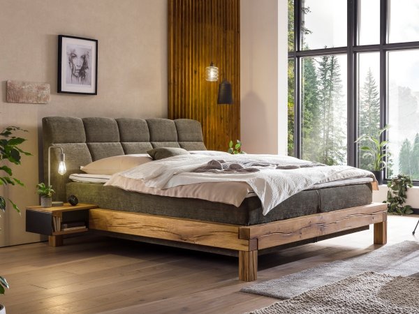 Postel boxspring BULL dub masiv