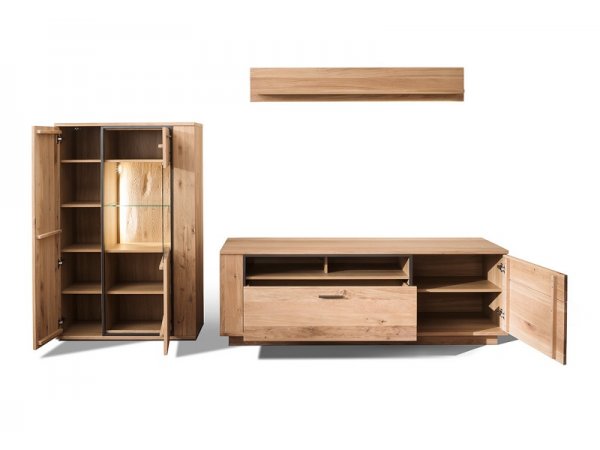 Nábytek do obývacího pokoje CAMPINAS IV dub sukatý bělený