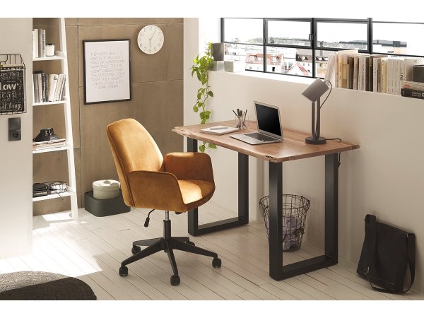 Pracovní stůl z masivu CARTAGENA akát/přírodní lak