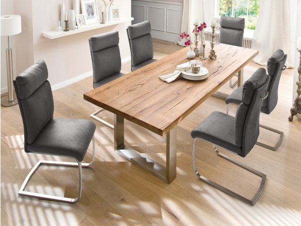 Židle jídelní RABEA/RILEY antik šedá