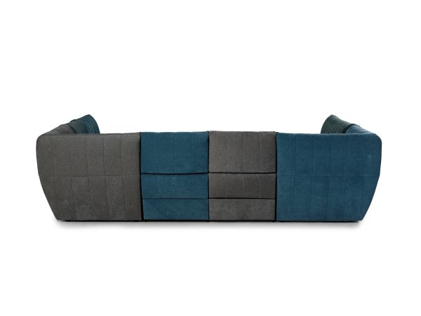 Rohová sedací souprava do tvaru U AMARO s elektrickou funkcí relax