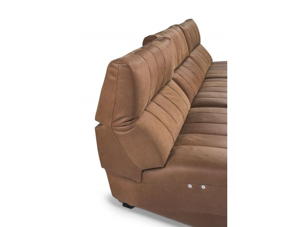 Kožená rohová sedací souprava AMARO s elektrickou funkcí relax