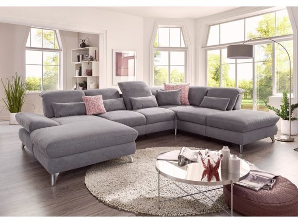 Rohová sedací souprava do tvaru U CAROLINA