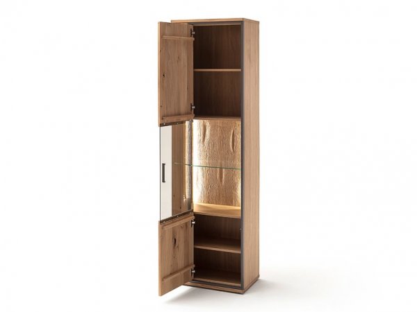 Vitrína do obývacího pokoje CAMPINAS (typ 10) dub sukatý bělený