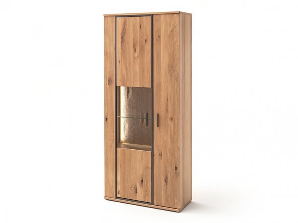 Vitrína CAMPINAS (typ 12) dub sukatý bělený