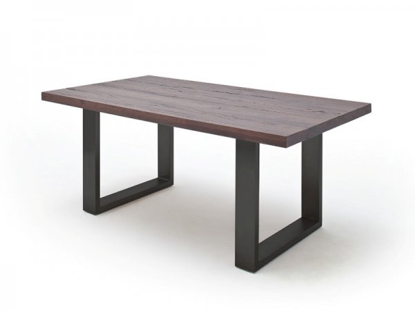 Jídelní stůl CASTELLO dub zastaralý/lak antracit