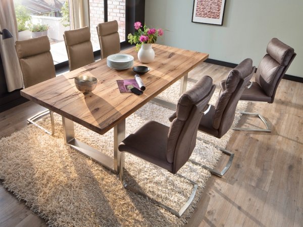 Židle jídelní RABEA/RILEY antik hnědá