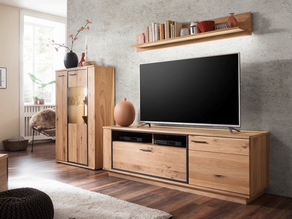 Nábytek do obývacího pokoje CAMPINAS IV dub sukatý bělený