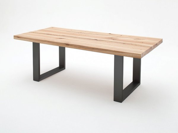 Jídelní stůl CASTELLO dub divoký přírodní/lak antracit