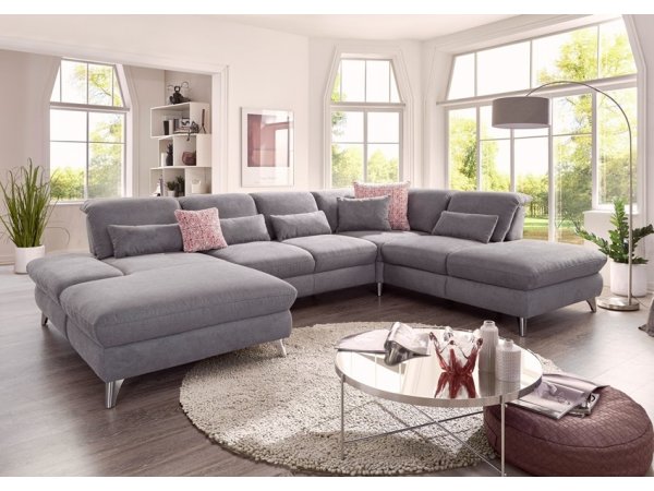 Rohová sedací souprava do tvaru U CAROLINA