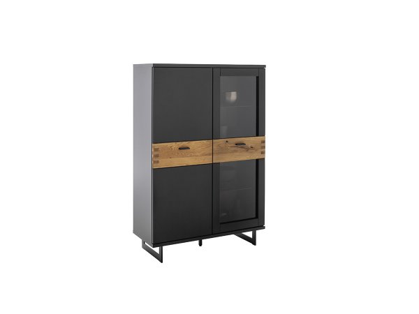 Komoda do obývacího pokoje CESENA (typ 22) grafit/dub divoký