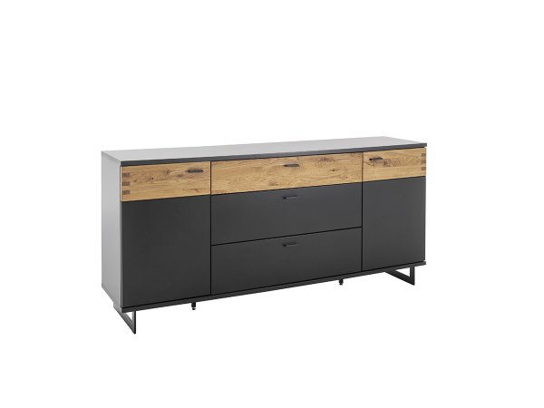 Komoda do obývacího pokoje CESENA (typ 01) grafit/dub divoký